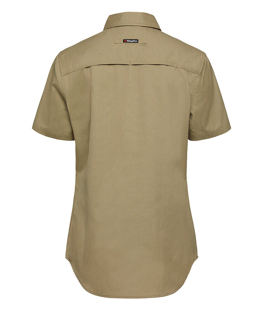 KingGee Womens Workcool 2 Shirt Short Sleeve Lightweight Breathable Work K44205-Collins Clothing Co