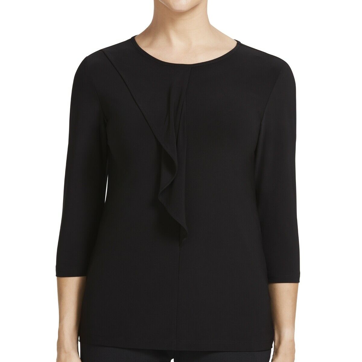 Womens NNT Blouse Soft Jersey 3/4 Round Neck T-Top Casual Corporate Top CATU9Q-Collins Clothing Co