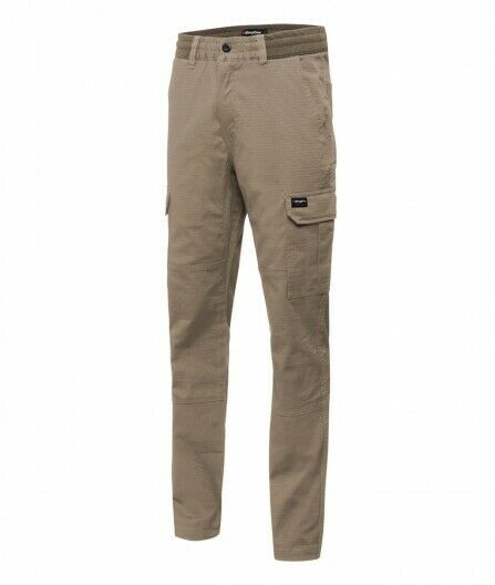 KingGee Mens Rib Comfy Waist Pant Tough Waistband Work Safety Drawstring K13005-Collins Clothing Co