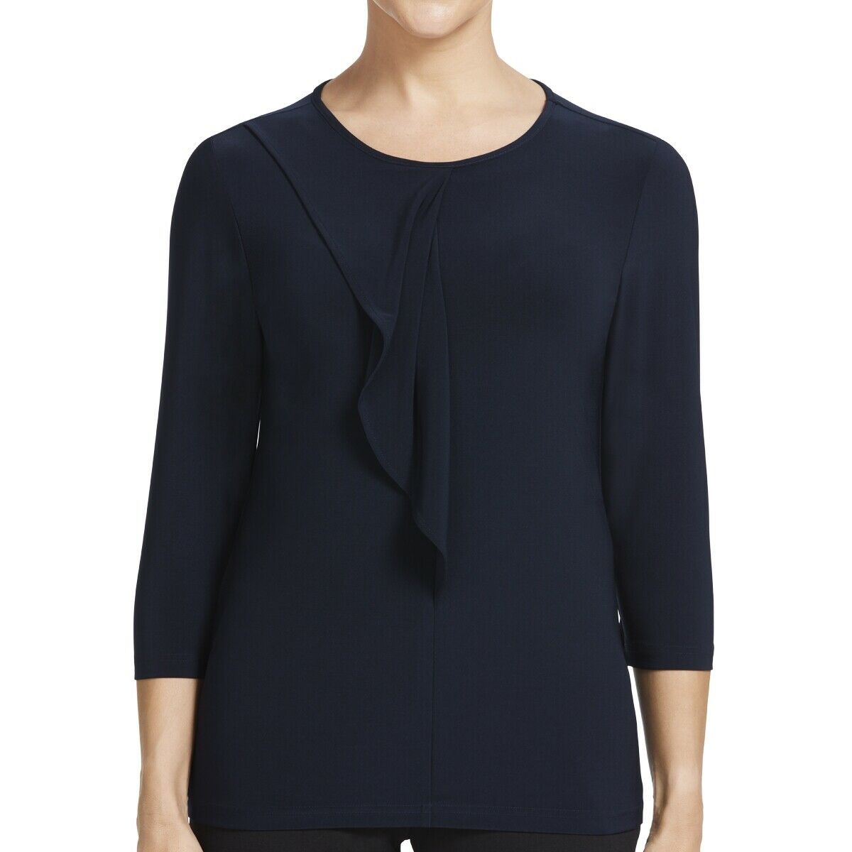 Womens NNT Blouse Soft Jersey 3/4 Round Neck T-Top Casual Corporate Top CATU9Q-Collins Clothing Co