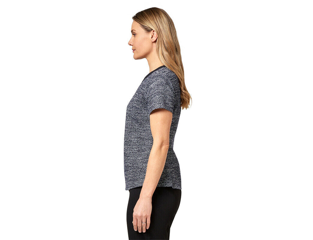 NNT Womens Formal Textured Tweed Shell Top Classic Fit Crew Neckline CATUDG-Collins Clothing Co