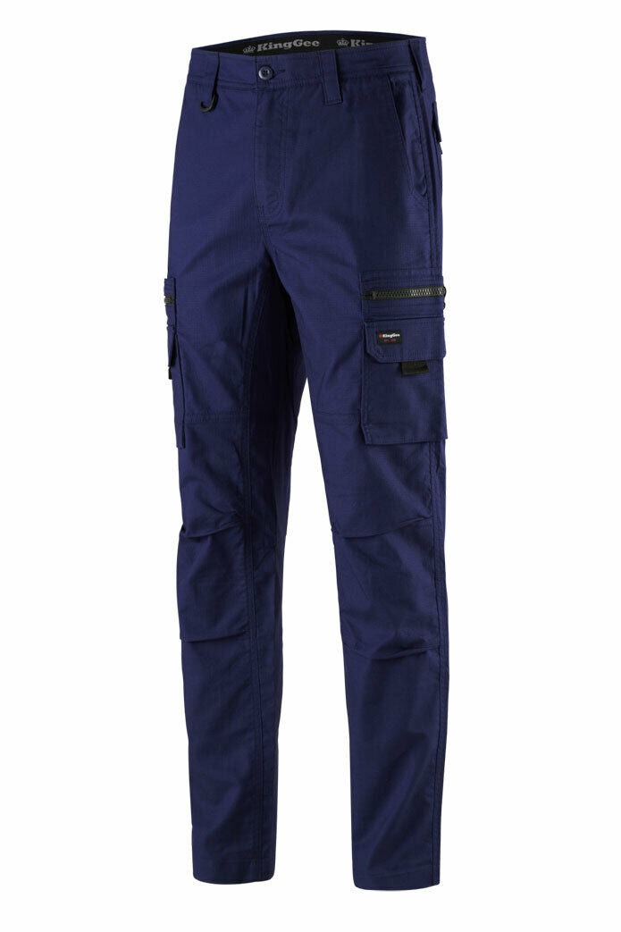 KingGee Mens N Force Pant Cotton Comfy Cargo Pants Work Stretch Denim K13001-Collins Clothing Co