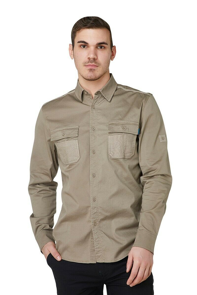 Elwood Mens Utility Shirt Work Casual Shirts Sun Protection Cotton Comfy EWD301-Collins Clothing Co