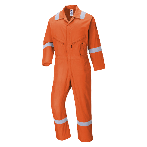 Portwest Iona Cotton Coverall Lightweight Reflective Taped Work Safety C814-Collins Clothing Co