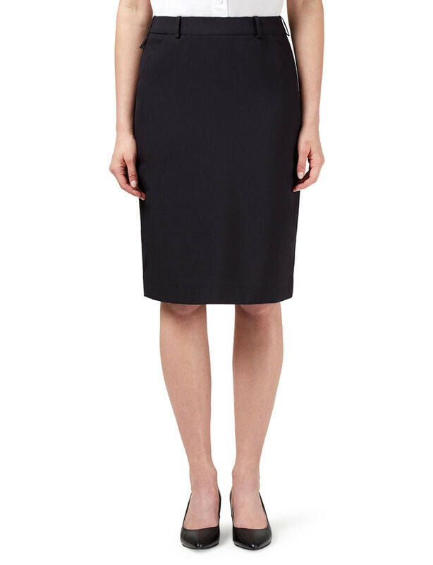 NNT Womens Helix Dry Poly Pleat Skirt Waist Band Detail Zip Business CAT2NJ-Collins Clothing Co