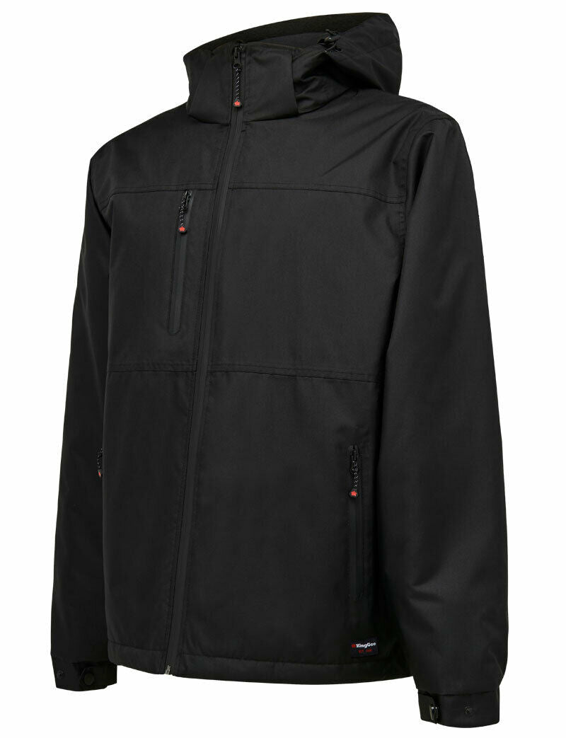 KingGee Winter Insulated Jacket Weather Rain Waterproof Hood Fleece K05025-Collins Clothing Co