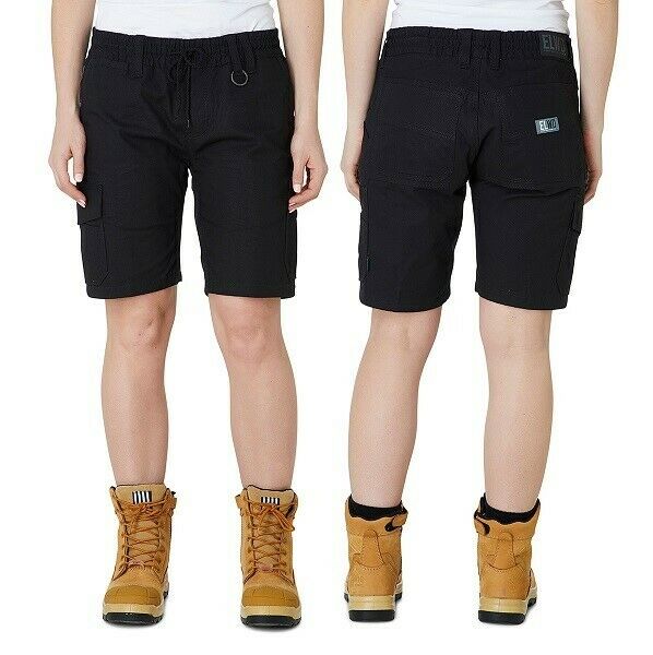 Womens Elwood Elastic Utility Shorts Cargo Phone Pocket Work Tough Comfy EWD602-Collins Clothing Co