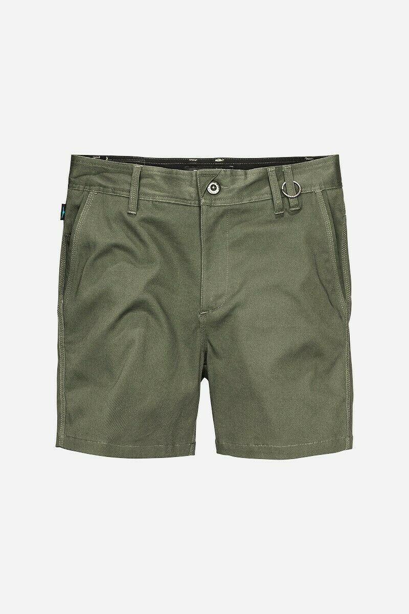 Mens Elwood Work Basic Shorts Stretch Twill Reinforced Pockets Tradie EWD202-Collins Clothing Co