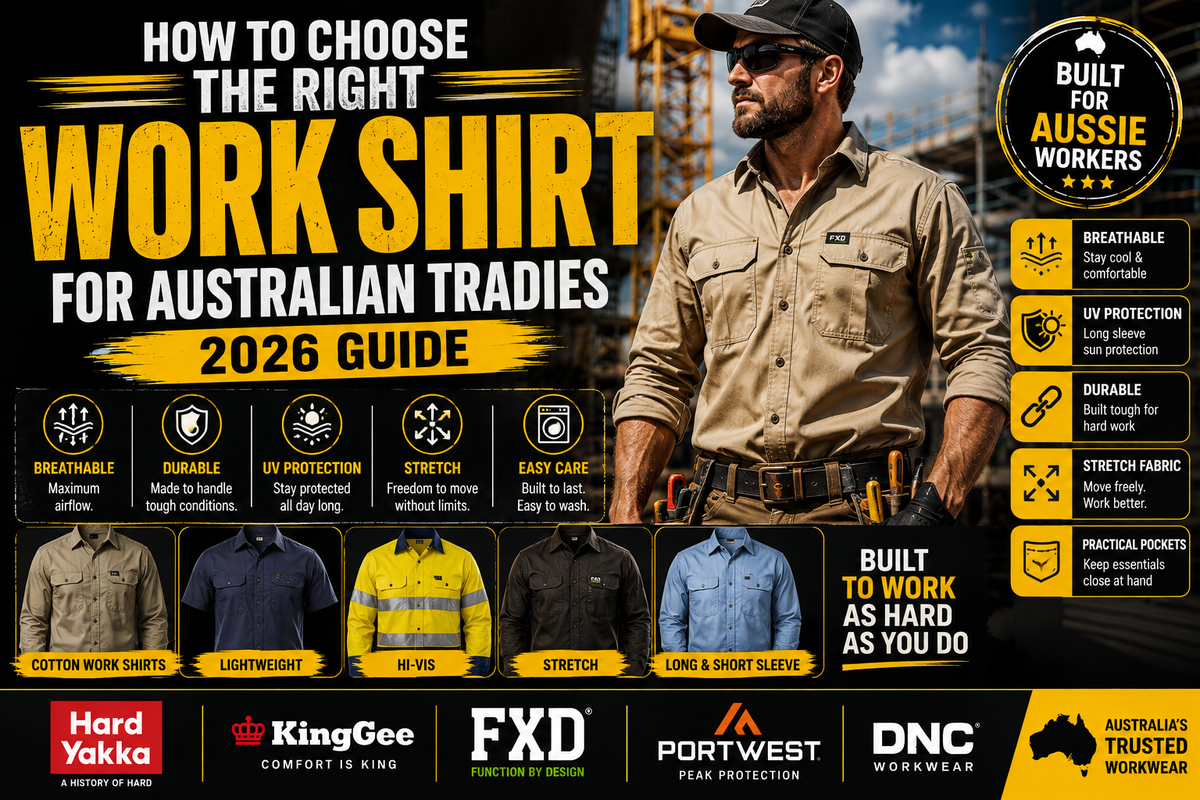 How to Choose the Right Work Shirt for Australian Tradies (2026 Guide)