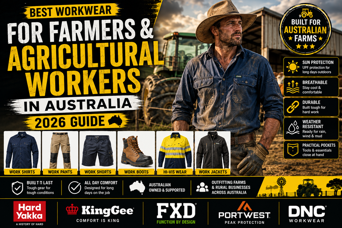 Best Workwear for Farmers & Agricultural Workers in Australia (2026 Guide)
