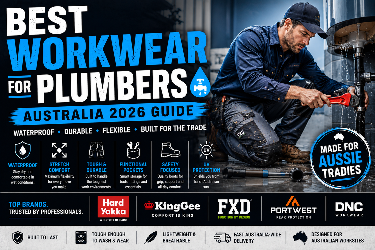 Best Workwear for Plumbers in Australia (2026 Guide)