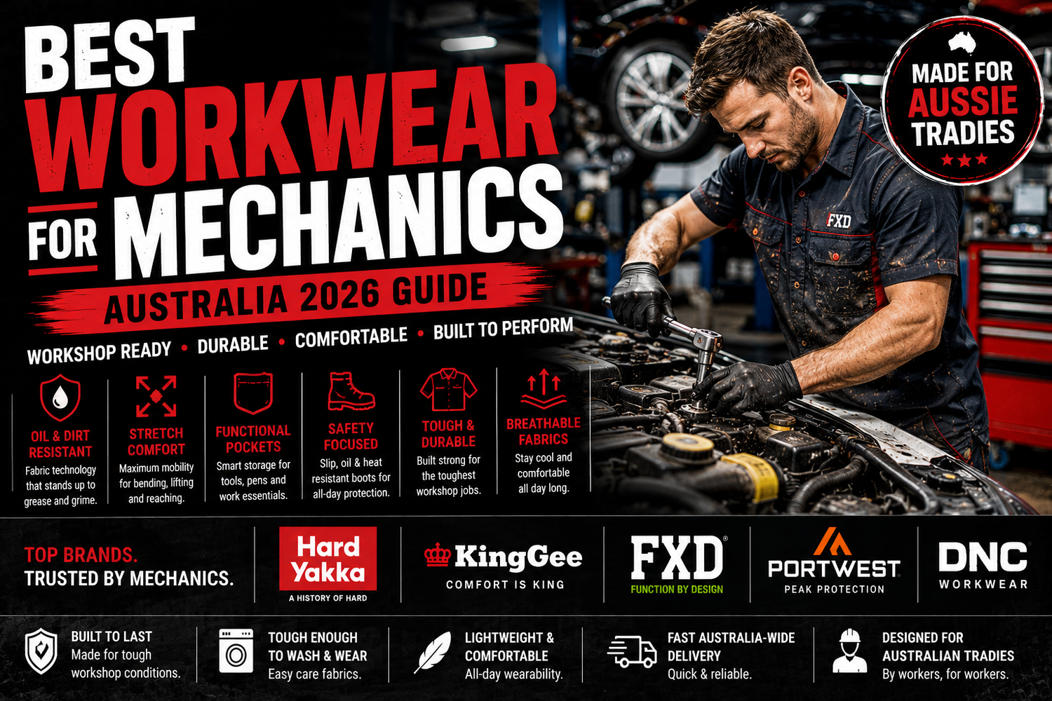Best Workwear for Mechanics in Australia (2026 Guide)