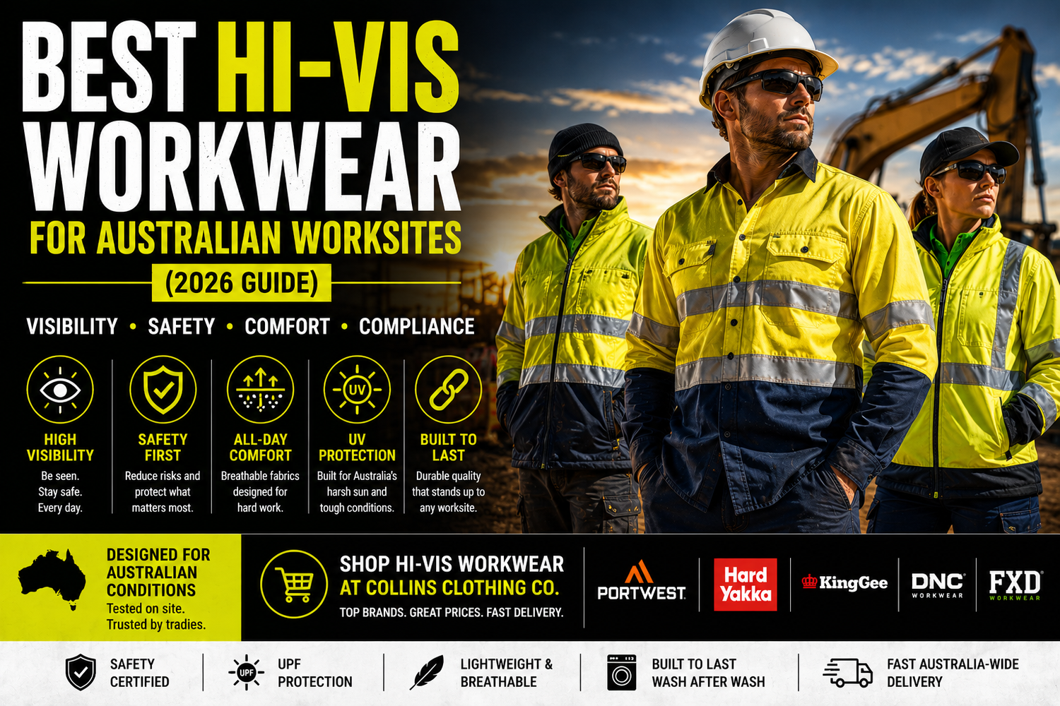 Best Hi-Vis Workwear for Australian Worksites (2026 Guide)