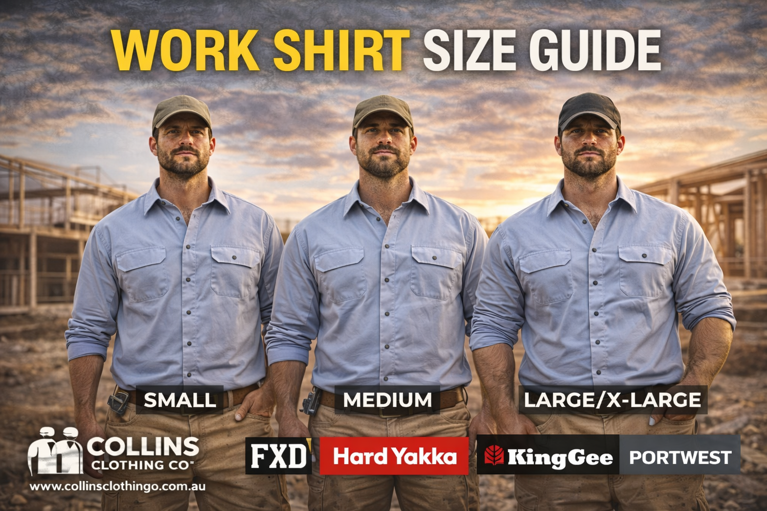 Work Shirt Size Guide