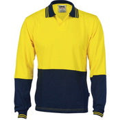 SALE DNC Mens HiVis Cool-Breeze Cotton Jersey Polo Shirt SS UPF 50+ 3906