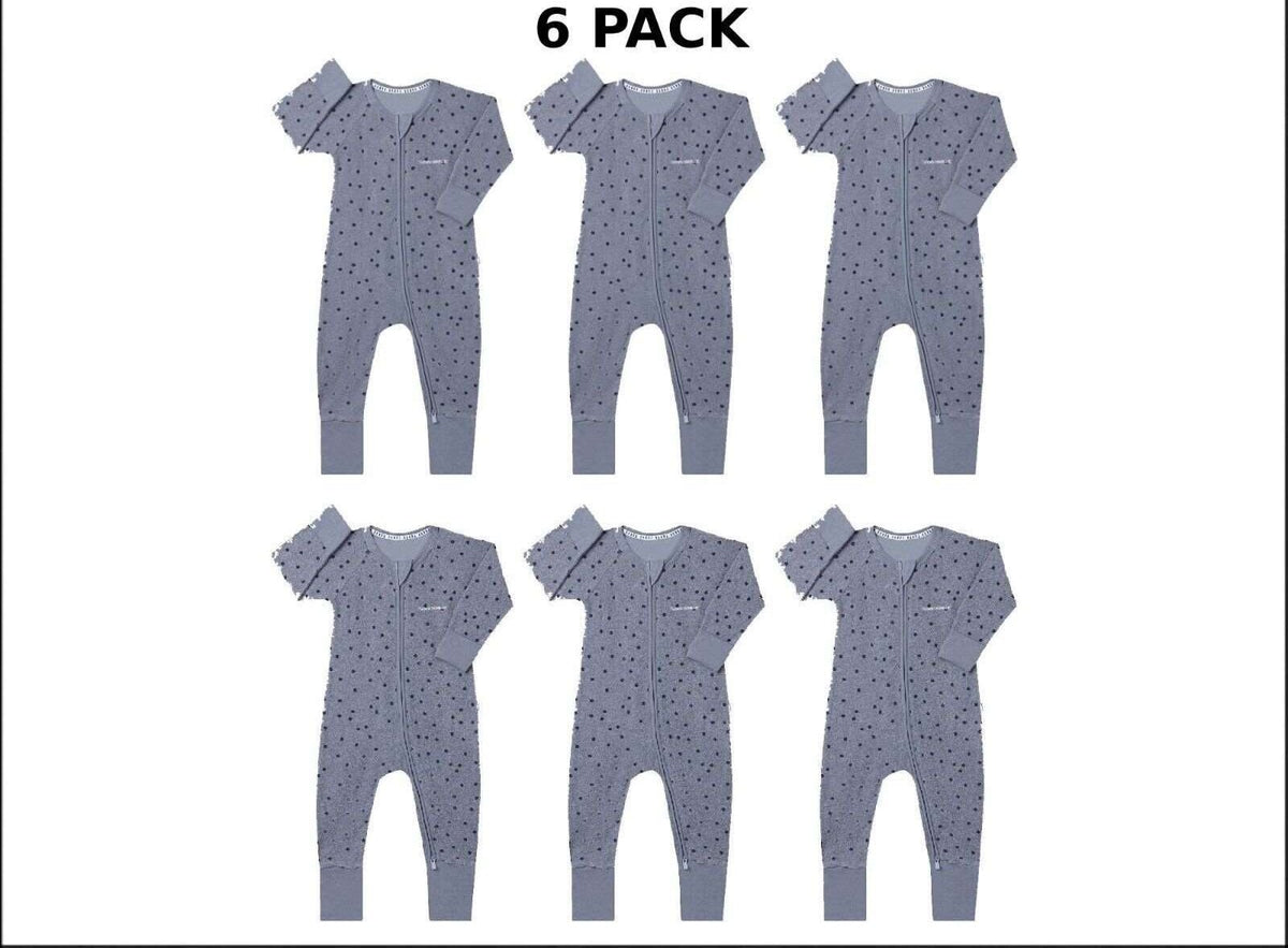 Bonds Baby Poodlette Zip Wondersuit Cotton Safe Protective Zip 6 Pack BZJSA R9R