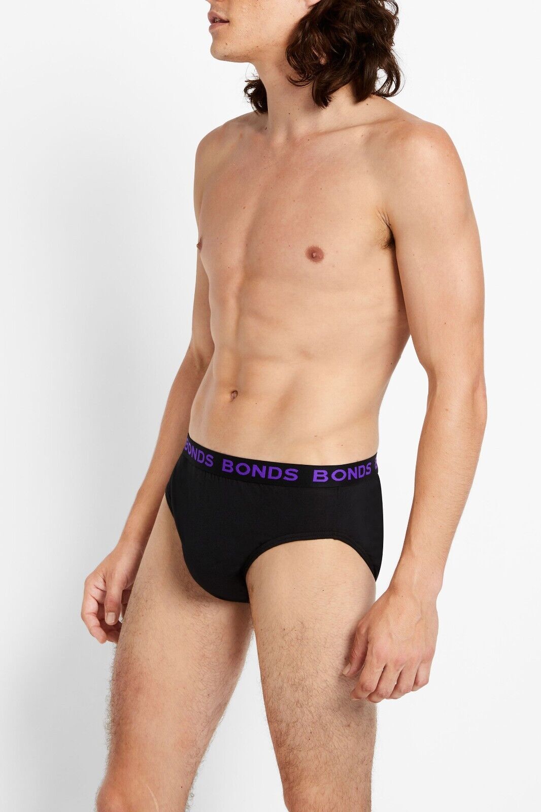 Bonds Mens Basic Hipster Briefs Cotton Stretchable Tailored Fit 4 Pack M38DM4