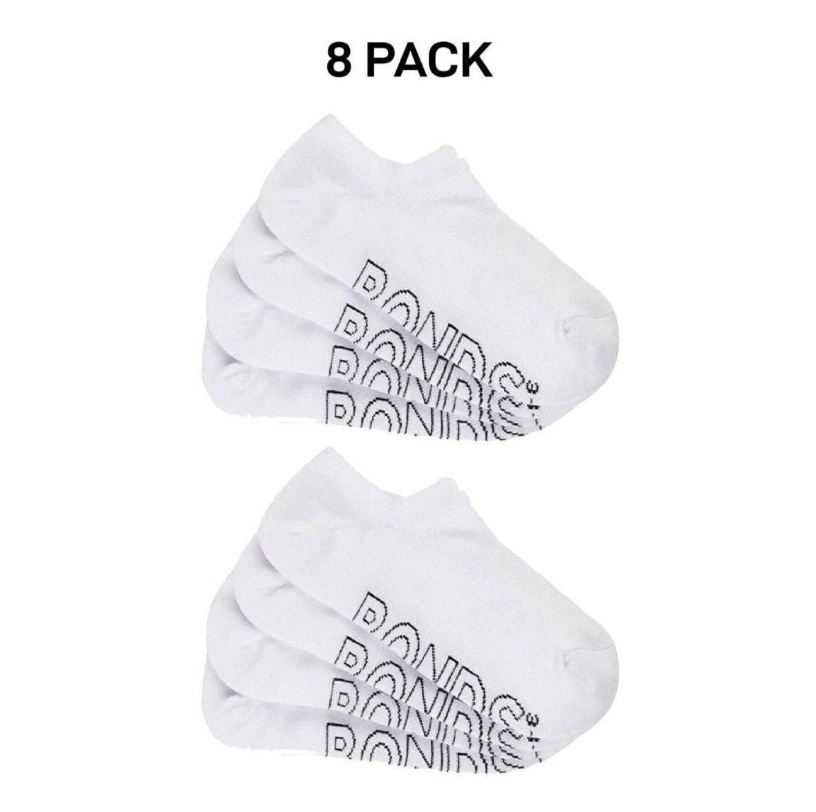 Bonds Womens Lightweight No Show Cotton Mesh Cooling Zone Socks 8 Pack LXPW4N