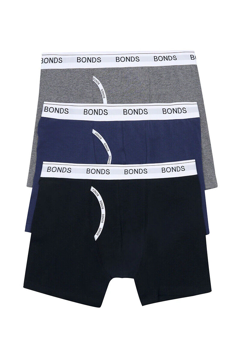 Bonds Mens Guyfront Mid Trunk Signature Fly Opening Seamfree Side 6 Pack MWXB3A