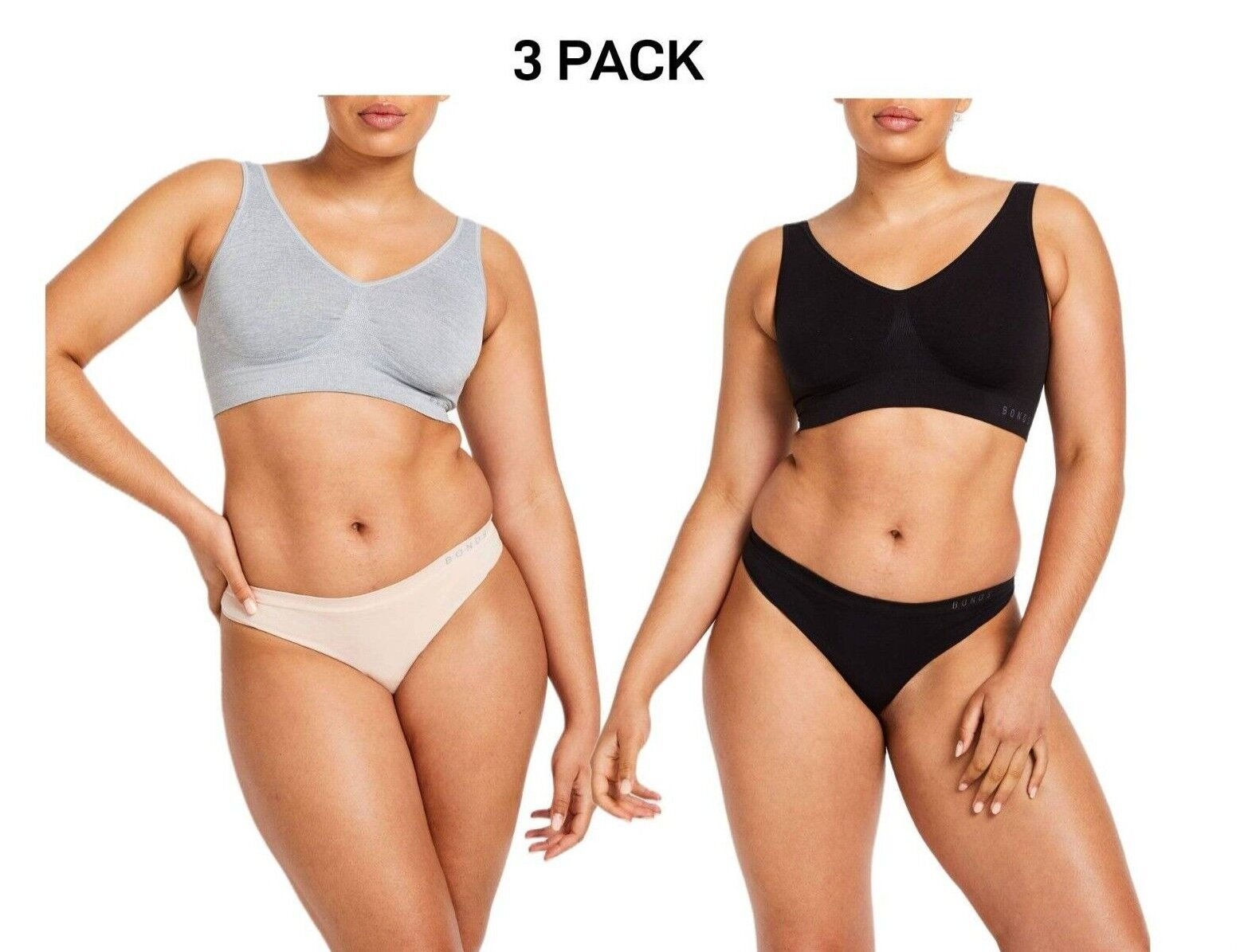 Bonds Womens Comfytails Side Seamless Gee Cool Comfortable Brief 3 Pack WWGEA