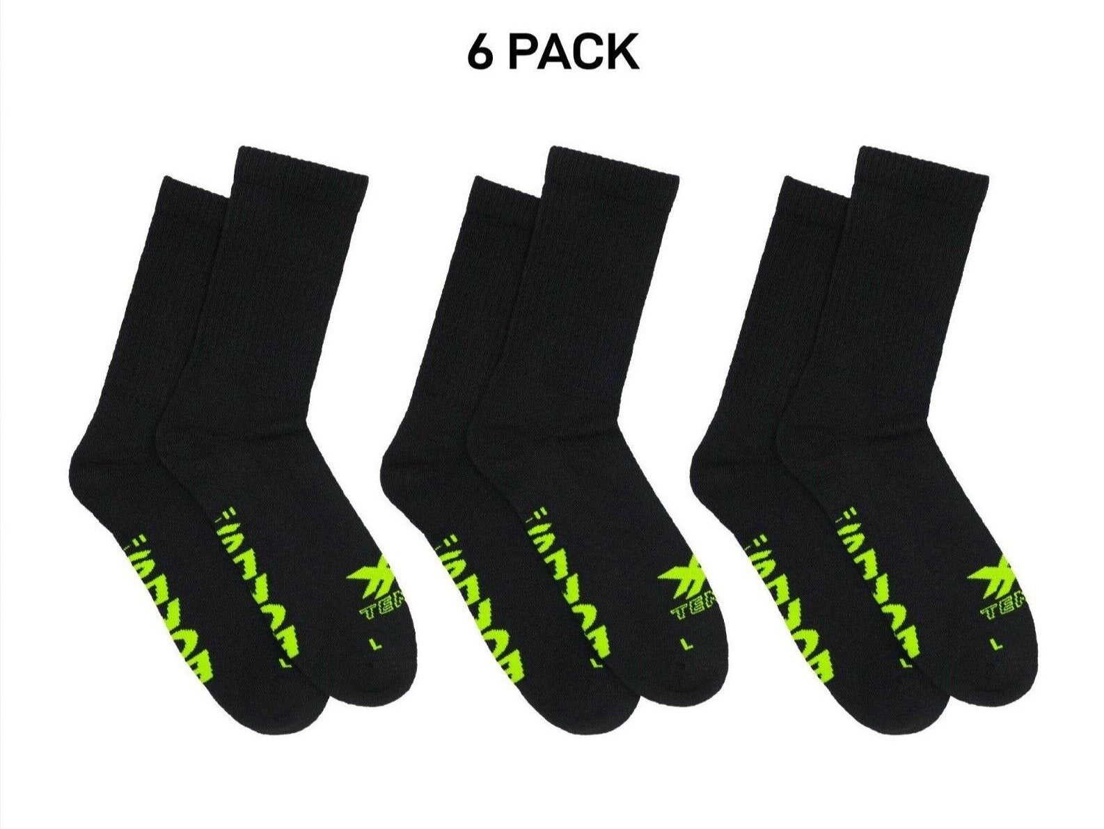 Bonds Mens X-Temp Crew Socks Comfy Cushioned Sole Arch Support 6 Pack SXX62N