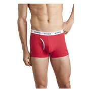 Mens Bonds Guyfront Trunk Cotton Stretch Seamfree Red White Classic Sport MZVJ