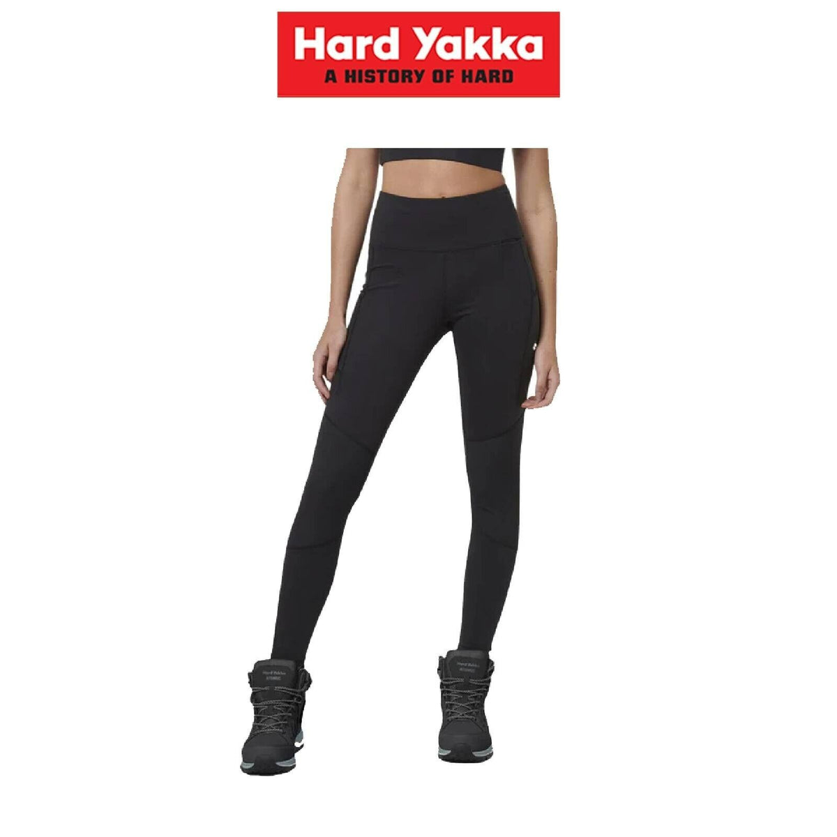 Hard Yakka Womens Sport Pocket X Work Fitting Durable Stretch Legging Y08061
