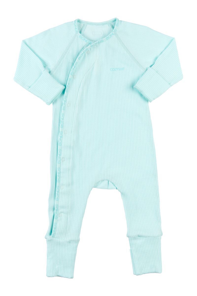 Bonds Baby Pointelle Cozysuit Branded Elastic Trim Aussie Cotton BXGGA