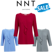 SALE Womens NNT Soft Jersey 3/4 Round Neck T-Top Ladies Corporate Top CATU9Q