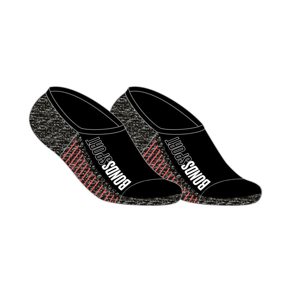 Bonds Mens Sport Tech No Show Sock Cushioned Shock-Absorbing Sole 8 Pack SYCK2N