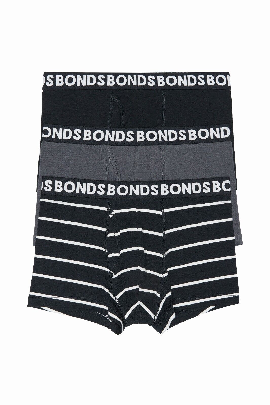 Bonds Mens Everyday Trunks Convenience Comfort & Value Underwear 3 Pack MWQ33A