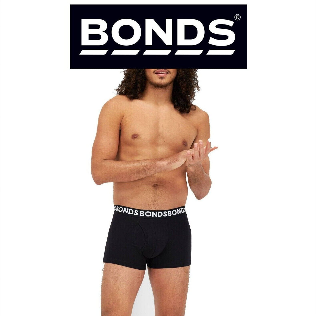 Bonds Mens Everyday Trunks Convenient Double Lined Pouch Underwear MWQ8