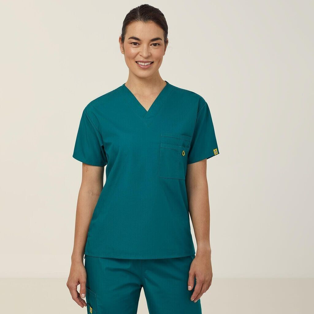 NNT Unisex Wonderwink 4 Pack Origins Pocket V Neck Scrub Top Alpha CATRE4-Collins Clothing Co