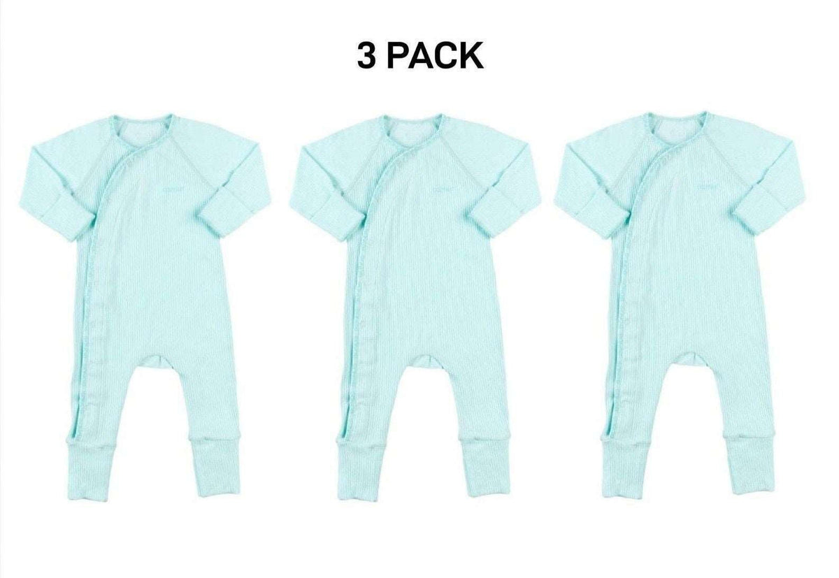 Bonds Baby Pointelle Cozysuit Branded Elastic Trim Aussie Cotton 3 Pack BXGGA