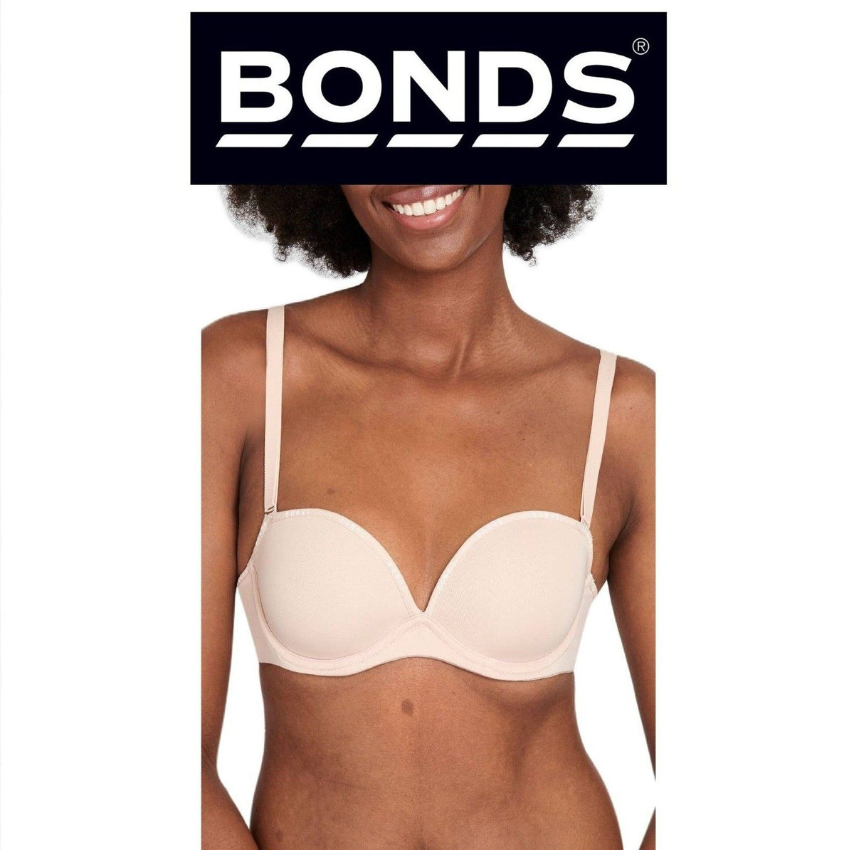 Bonds Womens Invisi Strapless Full Busted Bra Comfort Soft Silicon YXC3Y