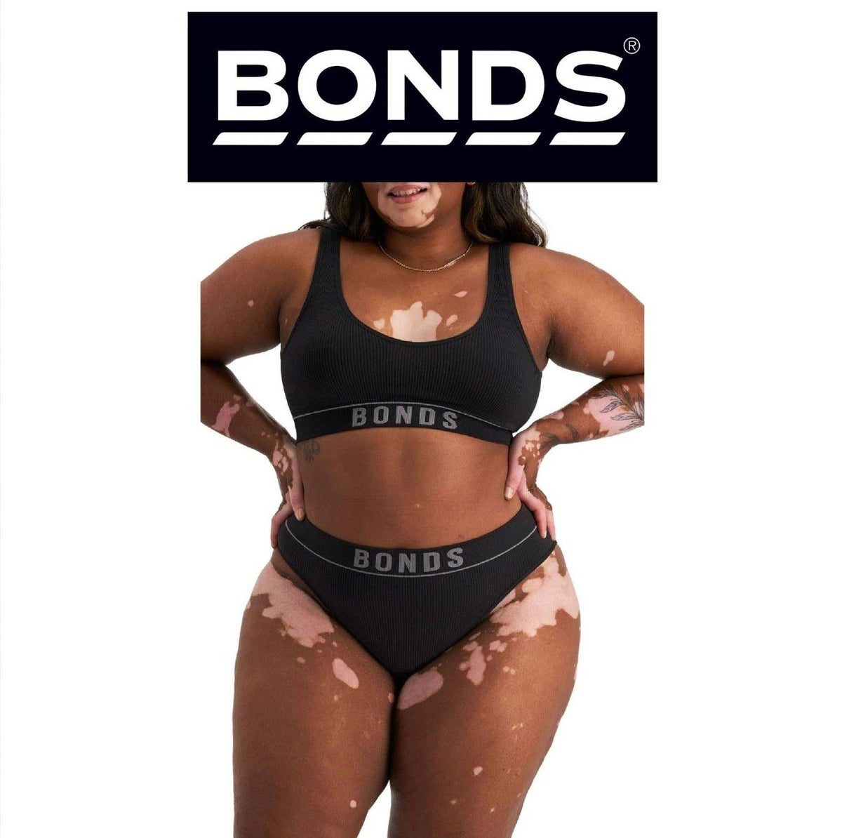 Bonds Womens Retro Rib Seamless Hi Bikini Hi Leg Comfy Smooth Stretchy WU8GT