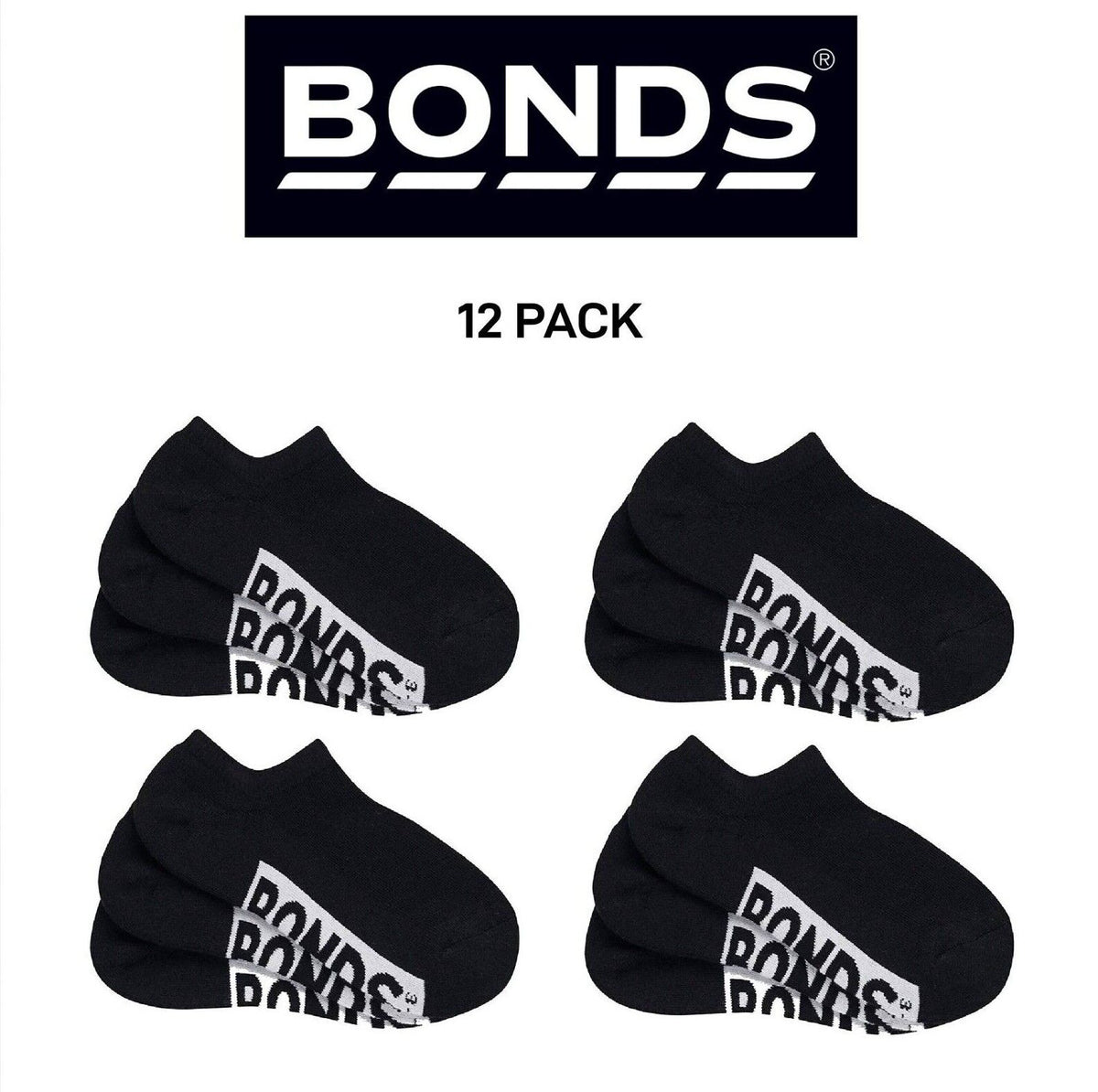 Bonds Womens Cushioned No Show Socks Extra Comfort and Smooth Toe 12 Pack LXPX3N