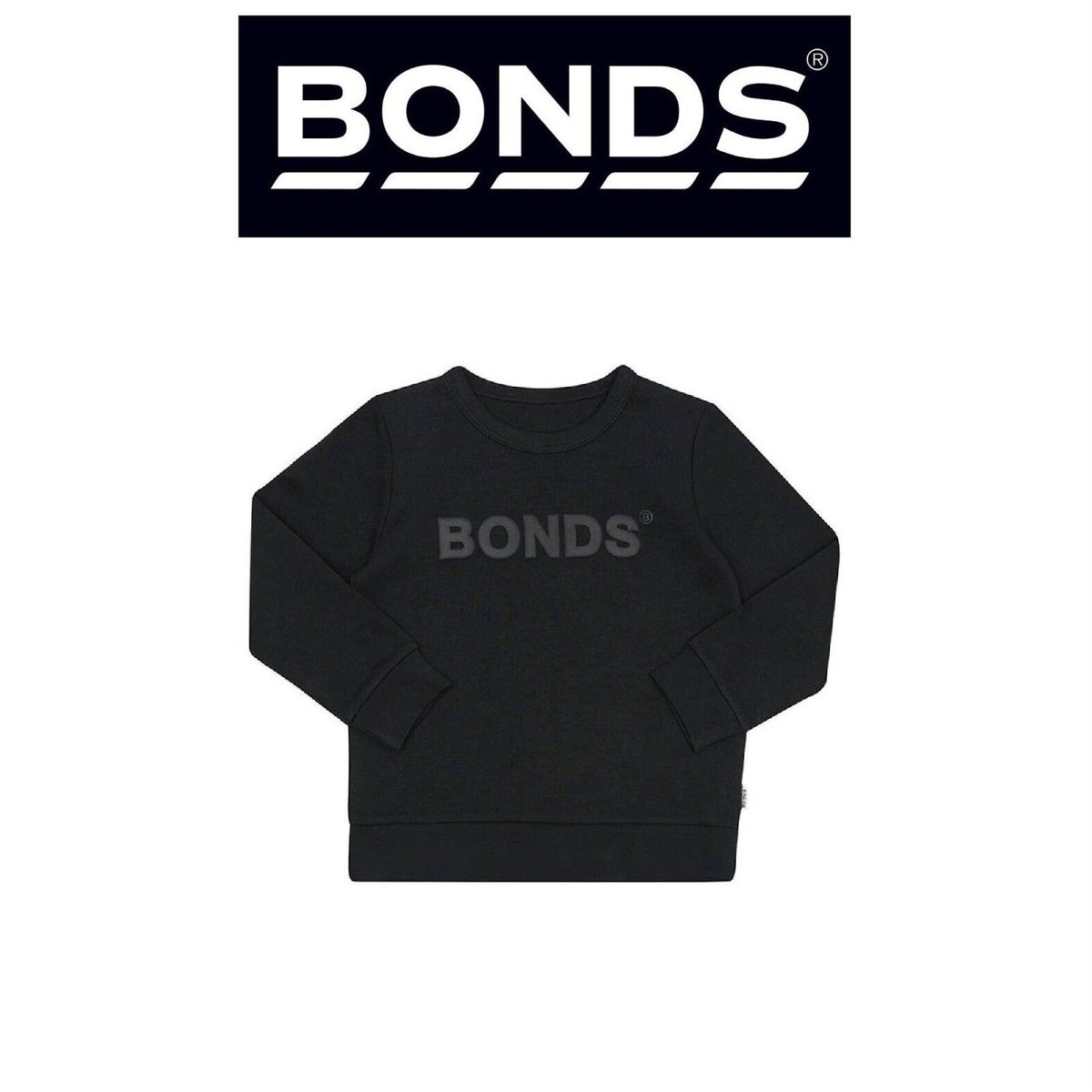 Bonds Kids Tech Sweats Pullover Super Soft Knitted Warm Cotton Poly Blend KVQTK