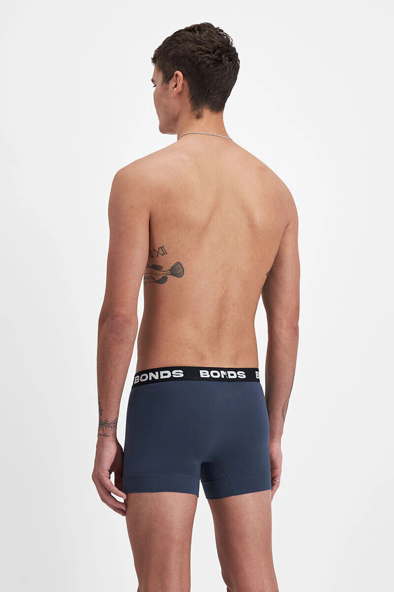 Bonds Mens Total Package Trunk Soft and Breathable Viscose Bamboo 3 Pack MWK83A