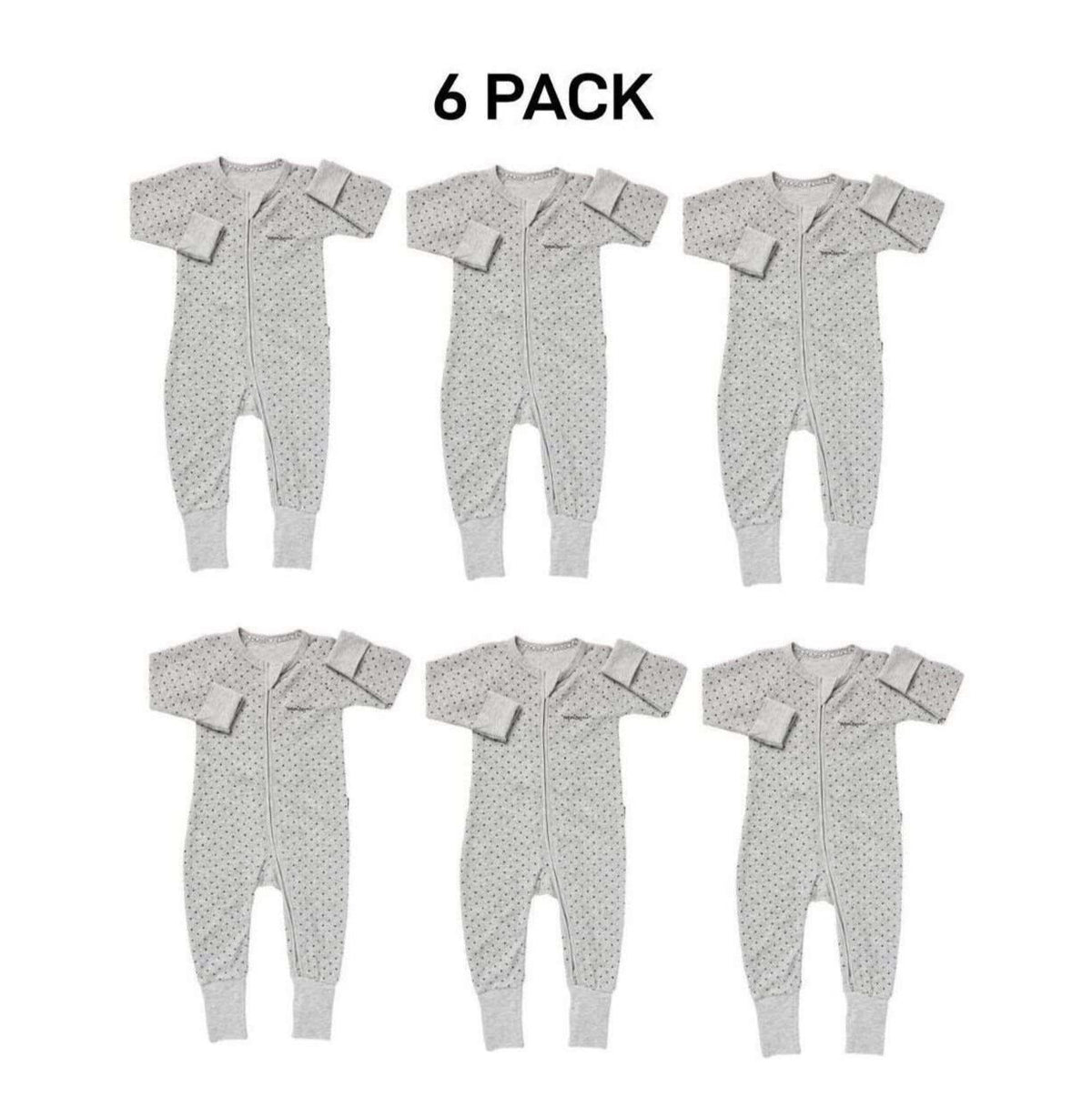 Bonds Baby Poodlette Zip Wondersuit Soft Cotton Warmth Terry Fabric 6 Pack BZJSM