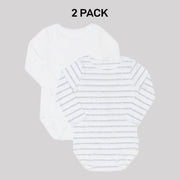 Bonds Baby Wonderbodies Long Sleeve Bodysuit Super Soft Stretchy 2 Pack BY4QA