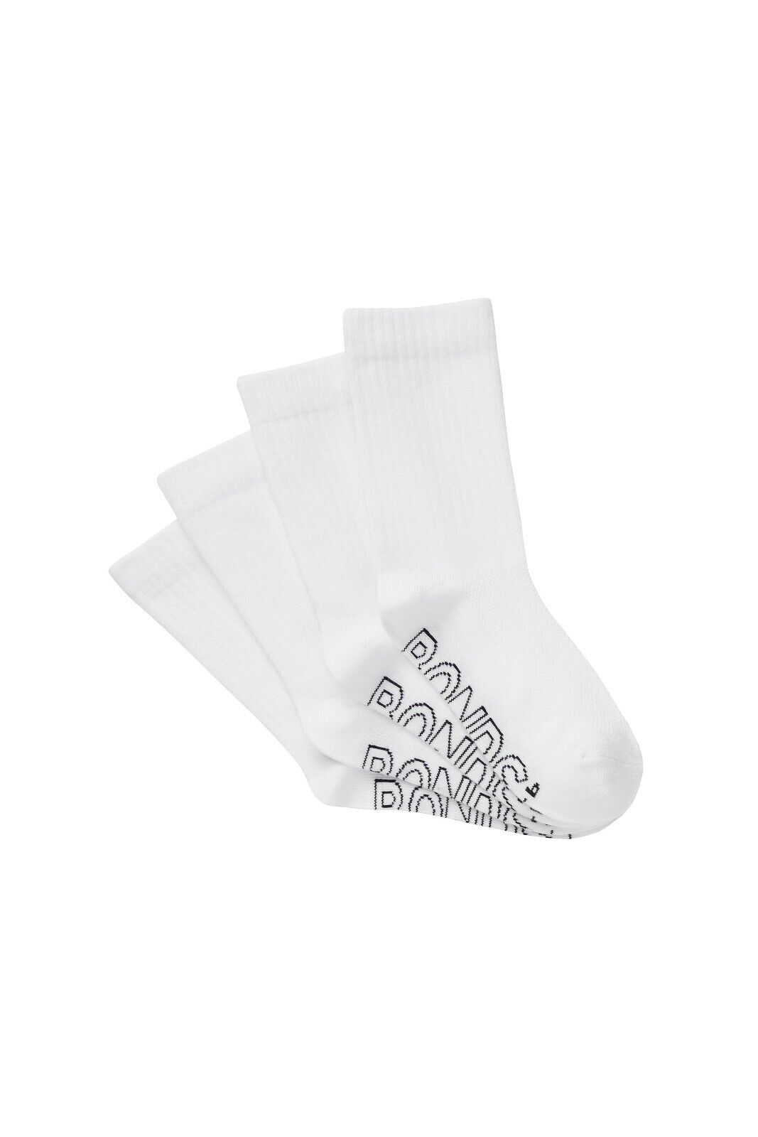 Bonds Kids Logo Light Crew Sock Soft Cotton Mesh Cooling 8 Pack RXVJ4N