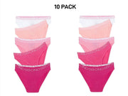 Bonds Girls Bikini Comfy Flexible Coverage Lightweight Breathable 10 Pack UWCE5A