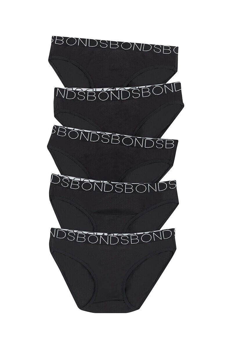 Bonds Girls Bikini Comfy Flexible Coverage Lightweight Breathable 15 Pack UWCE5A