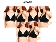 Bonds Womens Original Contour Triangle Soft Stretch Wireless Bra 6 Pack YXYQY