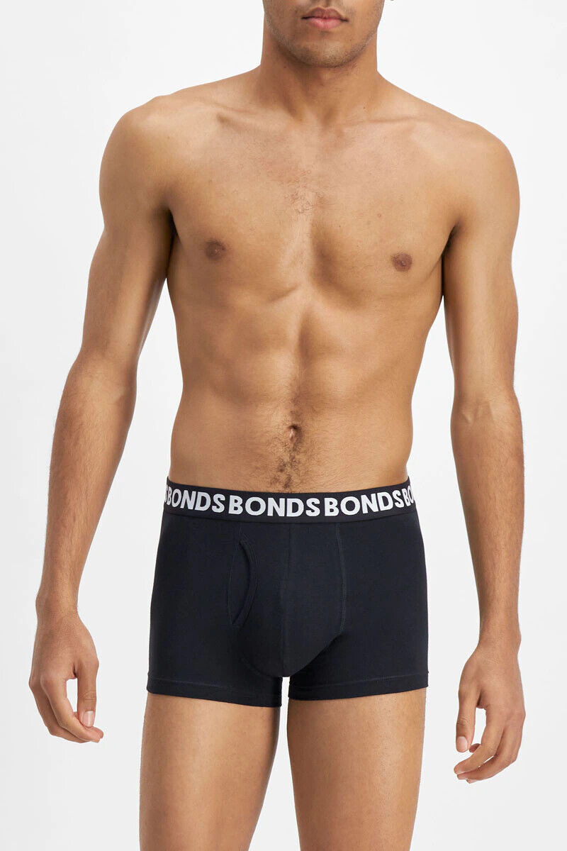 Bonds Mens Everyday Trunk Stretchable Soft Waistband Side Seam 6 Pack MWPY3A