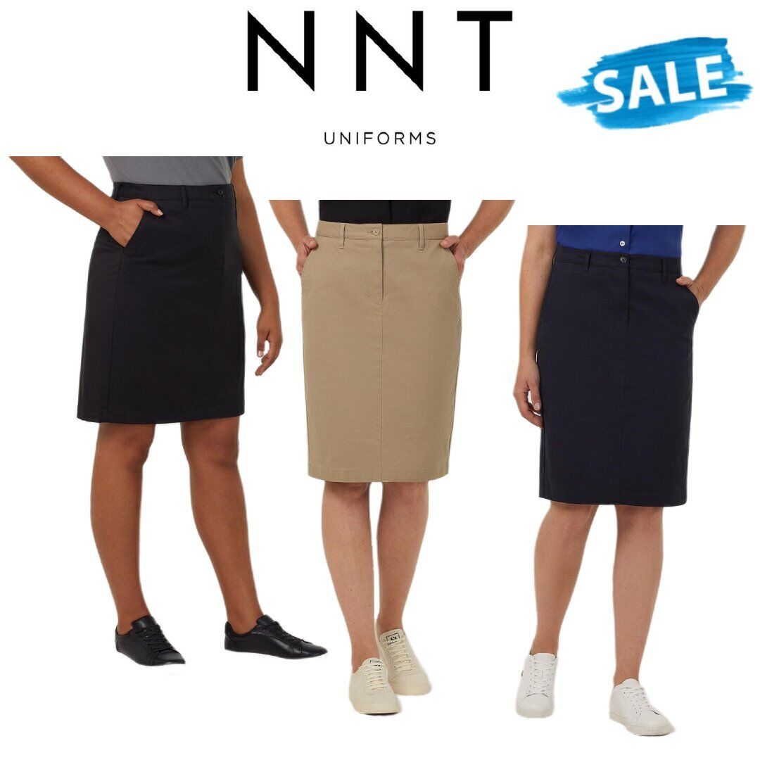 SALE NNT Stretch Cotton Chino Skirt Formal Business Slim Fit Workwear CAT2RL