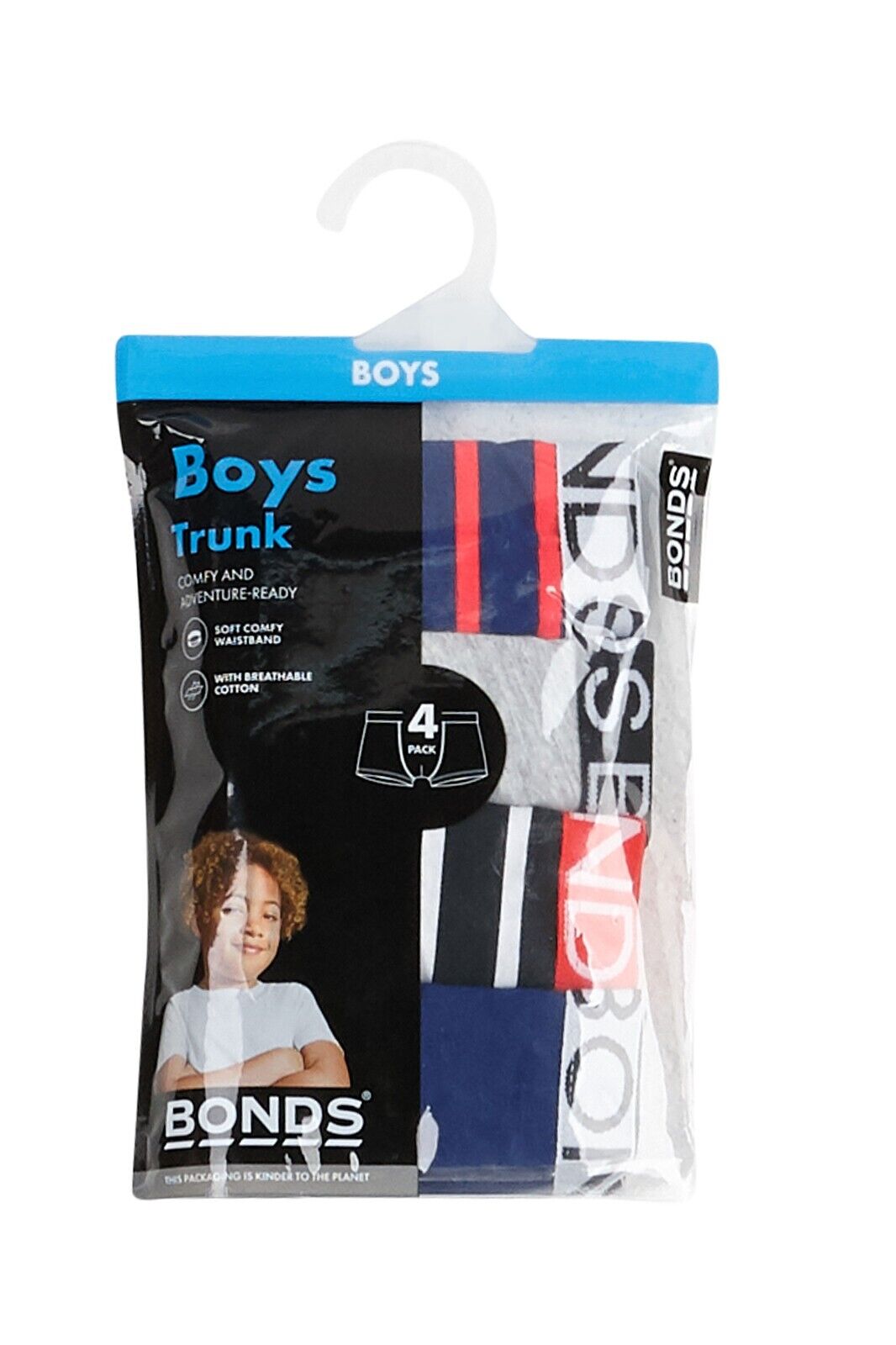 Bonds Boys Trunk Supportive Pouch with Comfy Coverage 8 Pack UWCF4A X79