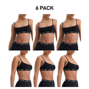 Bonds Womens icons Scoop Crop Wide Band Support and Coverage Bra 6 Pack YWP3