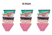 Bonds Girls Bikini Soft and Stretchy Perfect Everyday Coverage 15 Pack UWNV5A